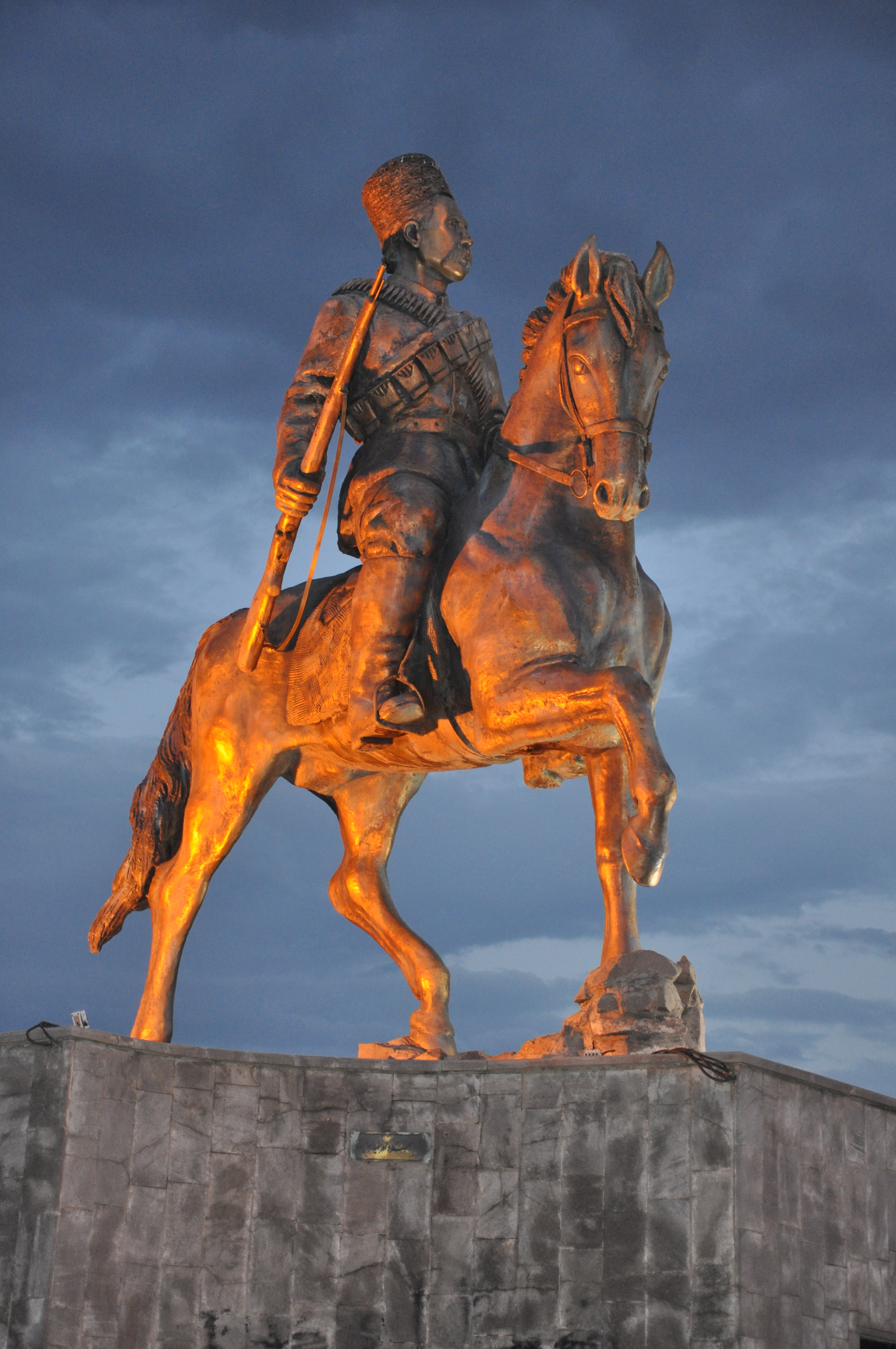 Satar khan's statue  